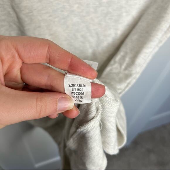 Athleta Heather Gray Shala Cold Shoulder Stretch Mini Dress Size Small Petite - Picture 8 of 8